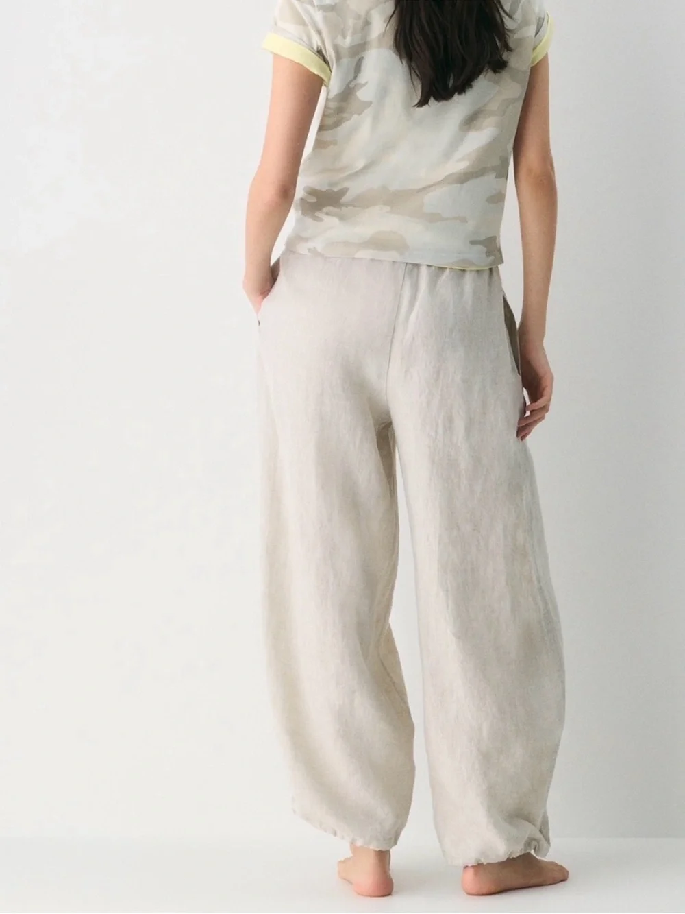 NWT Aritzia Interstate Linen Balloon Pant 100% Organic Linen